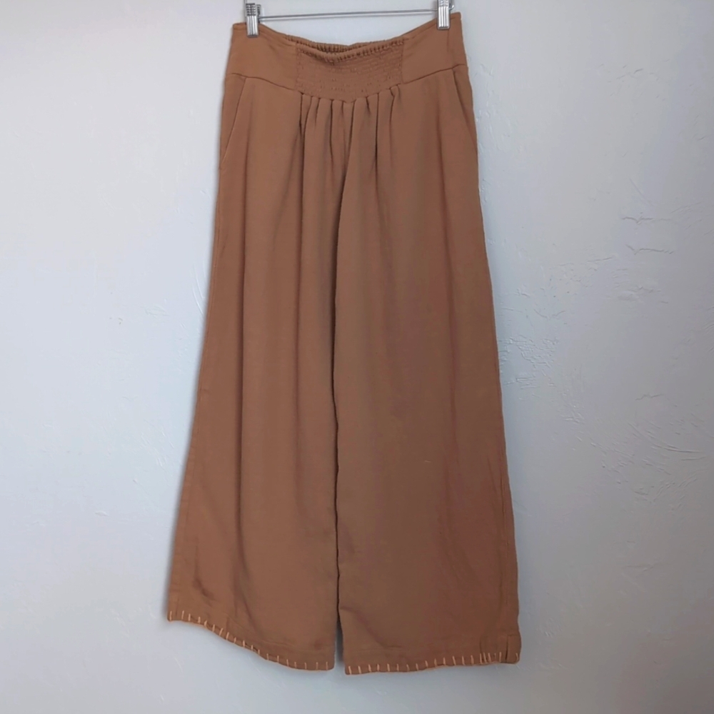 Nomad the Label wide leg cropped pants